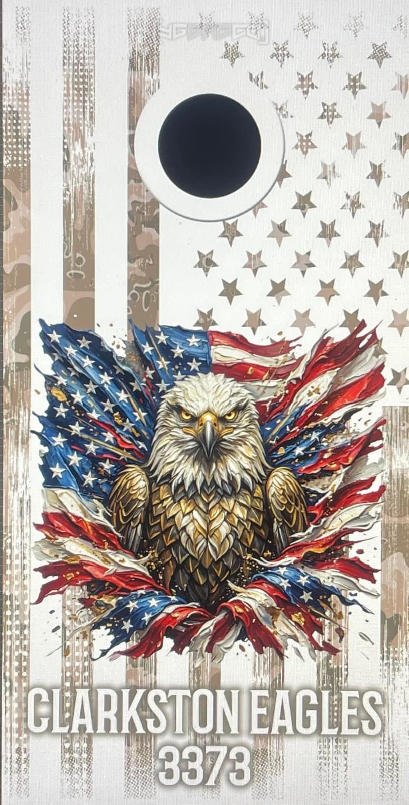 Eagles 3373 custom YG Cornhole project