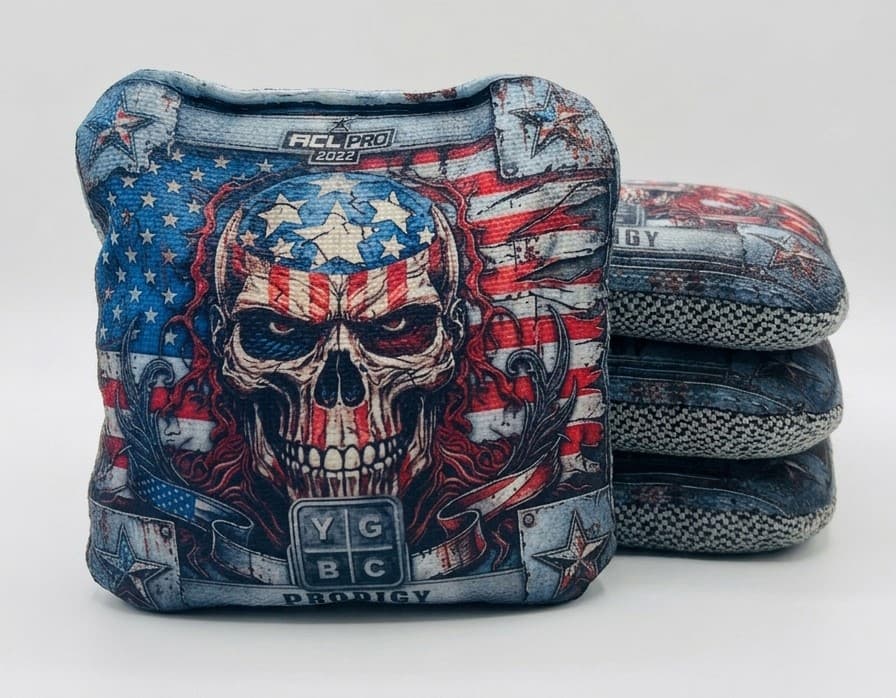 Patriotic Prodigy X cornhole bags